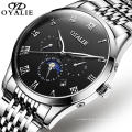 Mode Luxusmarke OYALIE Uhr Männer Business Mechanische Armbanduhr Klassische 24 Stunden Mondphase Automatische Uhr Männer 9788
